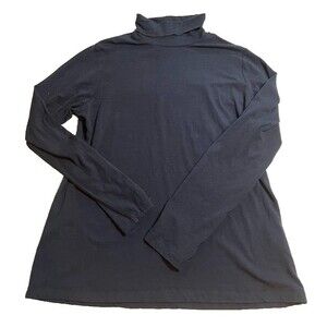 Banana Republic Turtleneck L Navy Blue Cozycore Normcore Business Casual Top
